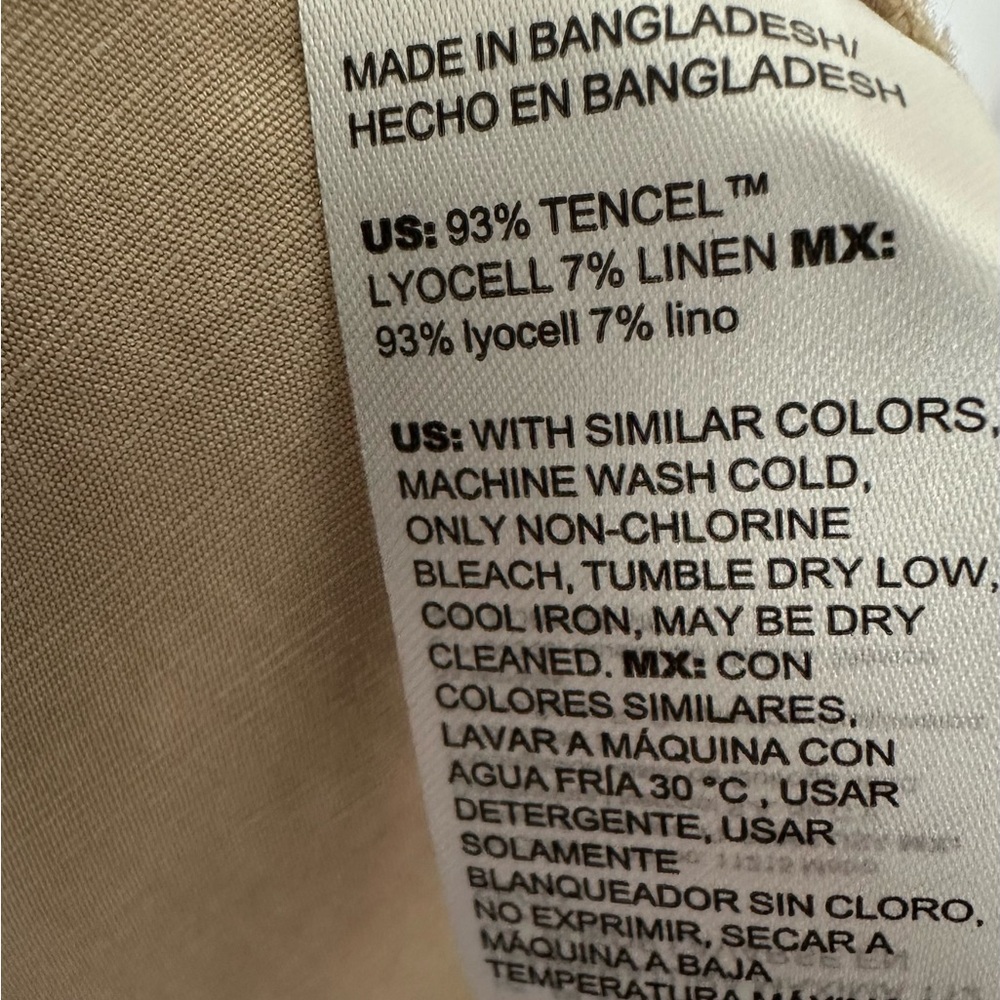 NWT Soft Tencel Linen blend Midi Skirt size M Chicos Pleated A line - Picture 8 of 13